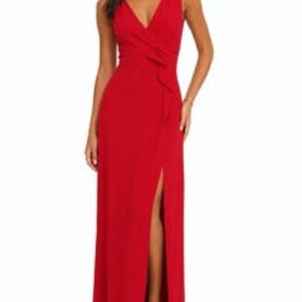 WOOSEA Women's Deep V Neck Sexy Split Evening Cocktail Party Maxi Dress